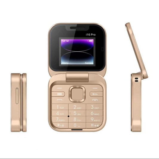 i16 Pro Téléphone Pliable avec Double SIM et Radio FM